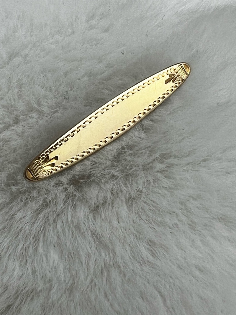 MCM Gold Filled Lingerie Pin